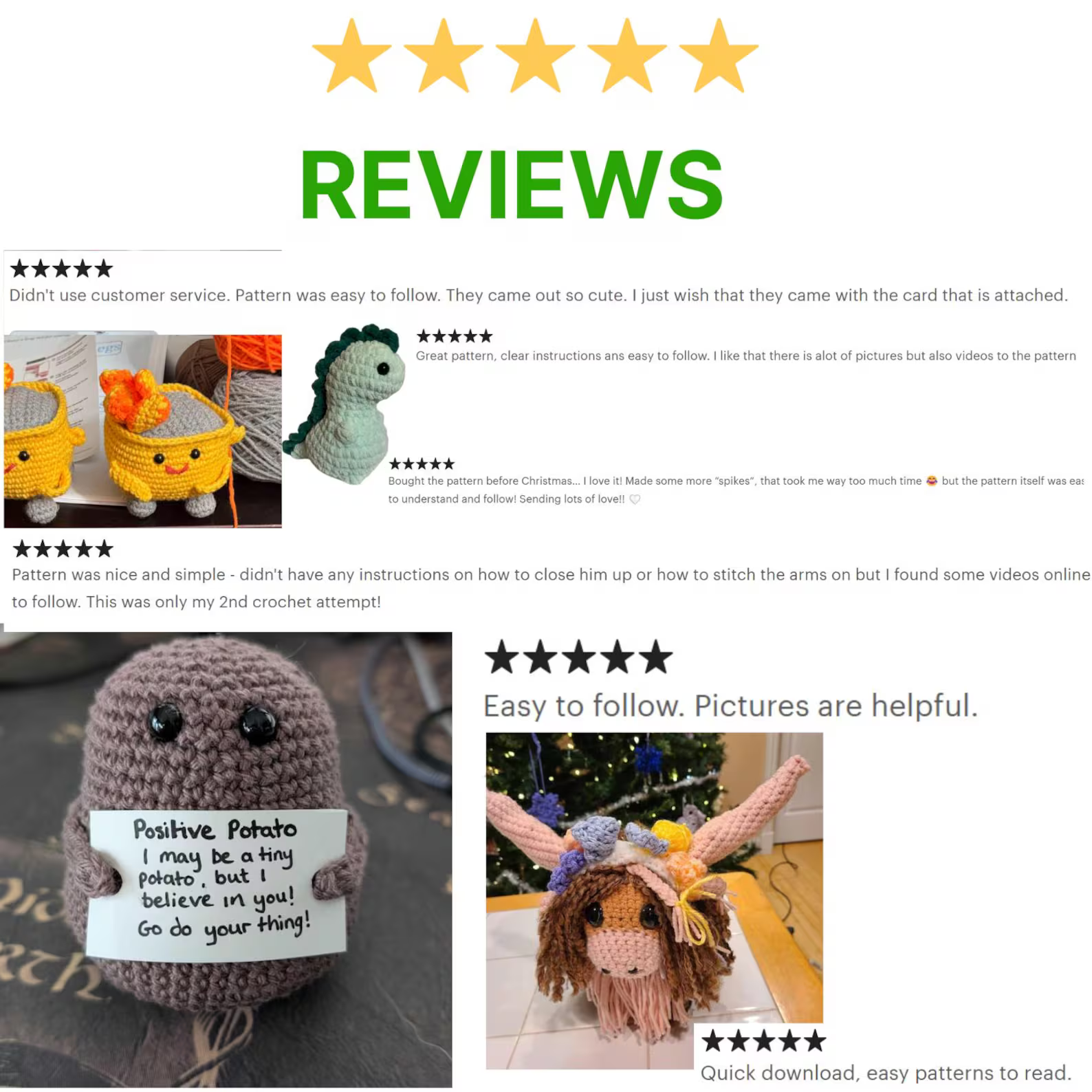 50-in-1 Crochet Flower Amigurumi Pattern Bundle.